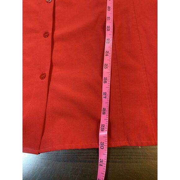 Plus Size Valentines Day Shirt Womens 22/24 Red Lane Bryant Blouse Office School - Picture 9 of 11